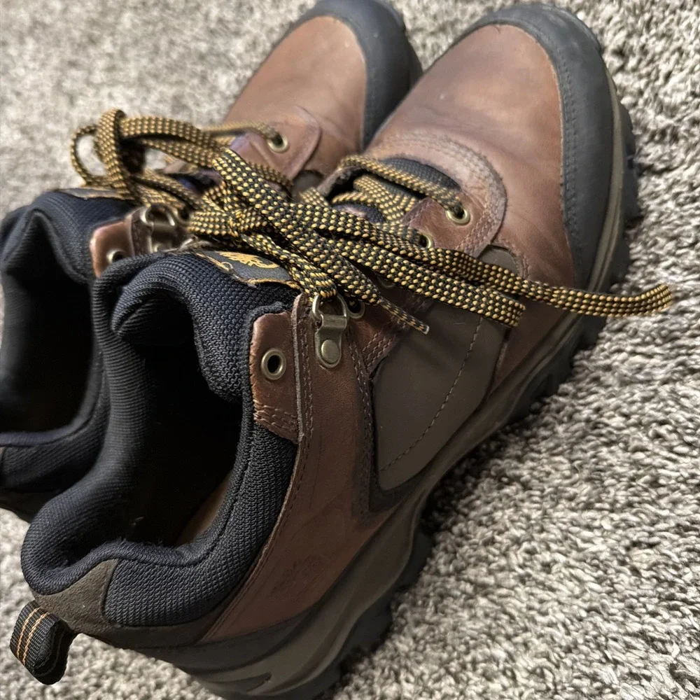 Timberland Mens 10.5 Mt. Maddsen Mid Hiking‎ Waterproof Boots Brown